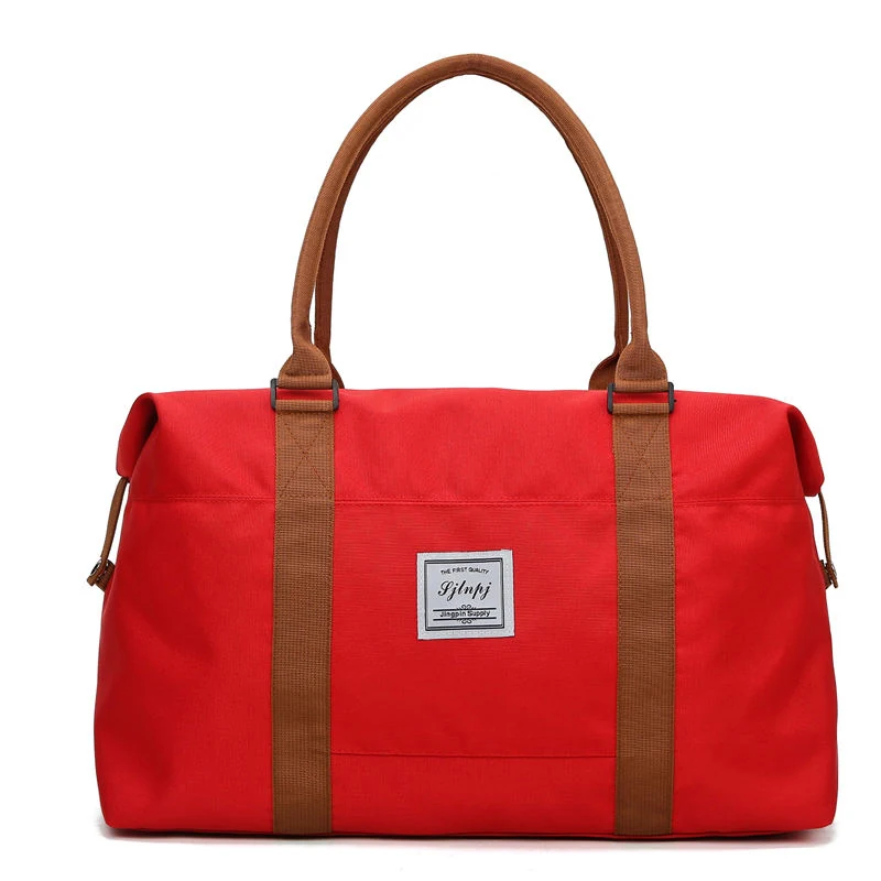Two-Size Oxford Weekender with Trolley Sleeve Red color SKU reference