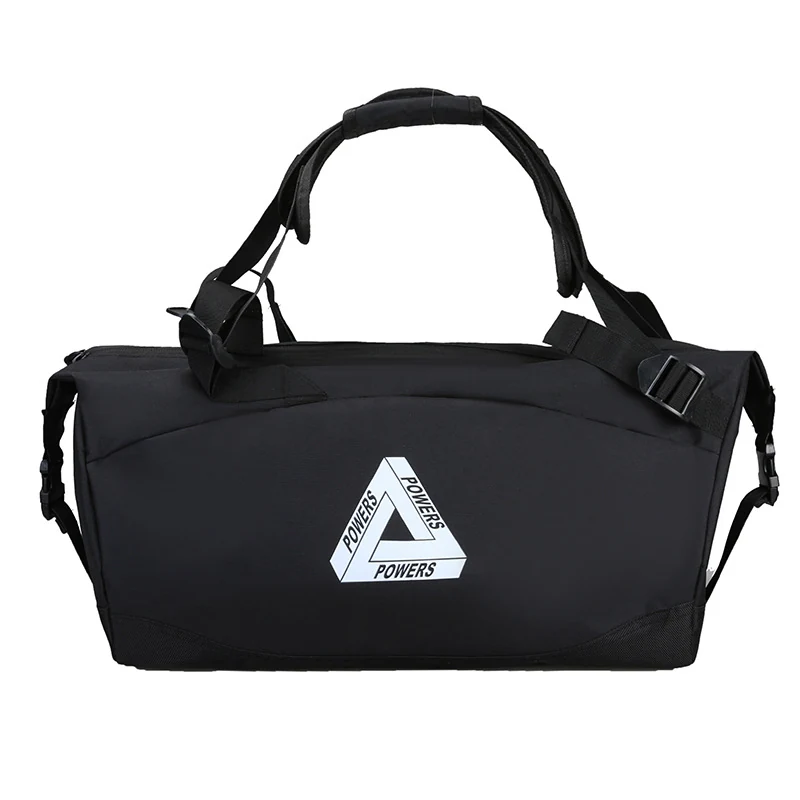 Large-Capacity Sports Duffle with Reinforced Straps Black color SKU reference