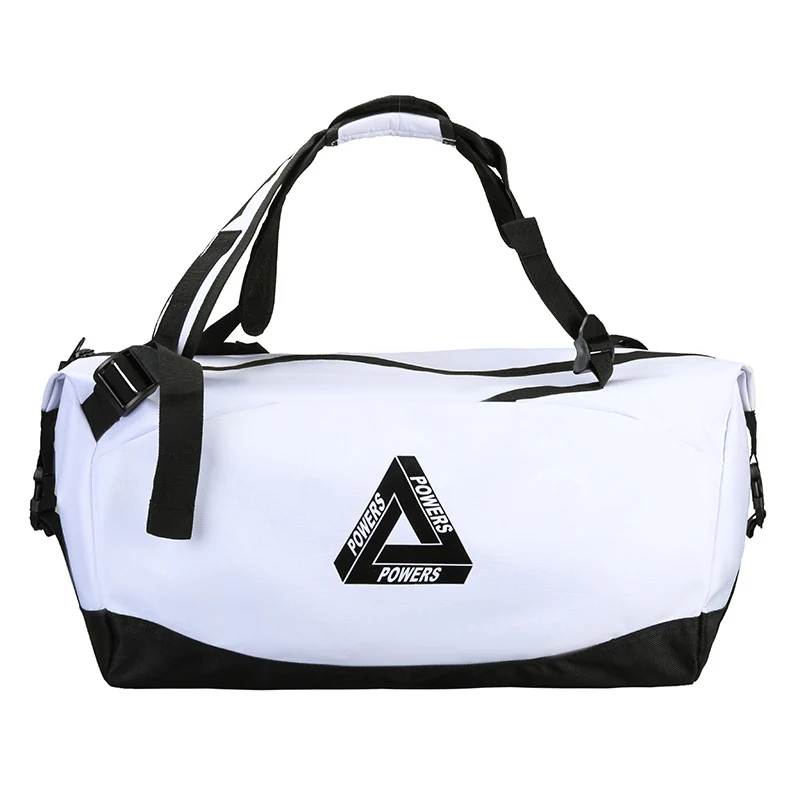 Large-Capacity Sports Duffle with Reinforced Straps White color SKU reference