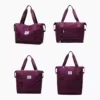 Expandable Dry/Wet Travel Duffel with Trolley Sleeve Dark purple color SKU reference