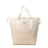 Expandable Dry/Wet Travel Duffel with Trolley Sleeve Beige color SKU reference