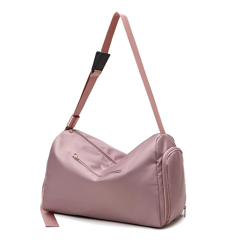 Sports Duffle Backpack with Shoe Compartment Pink2 color SKU reference