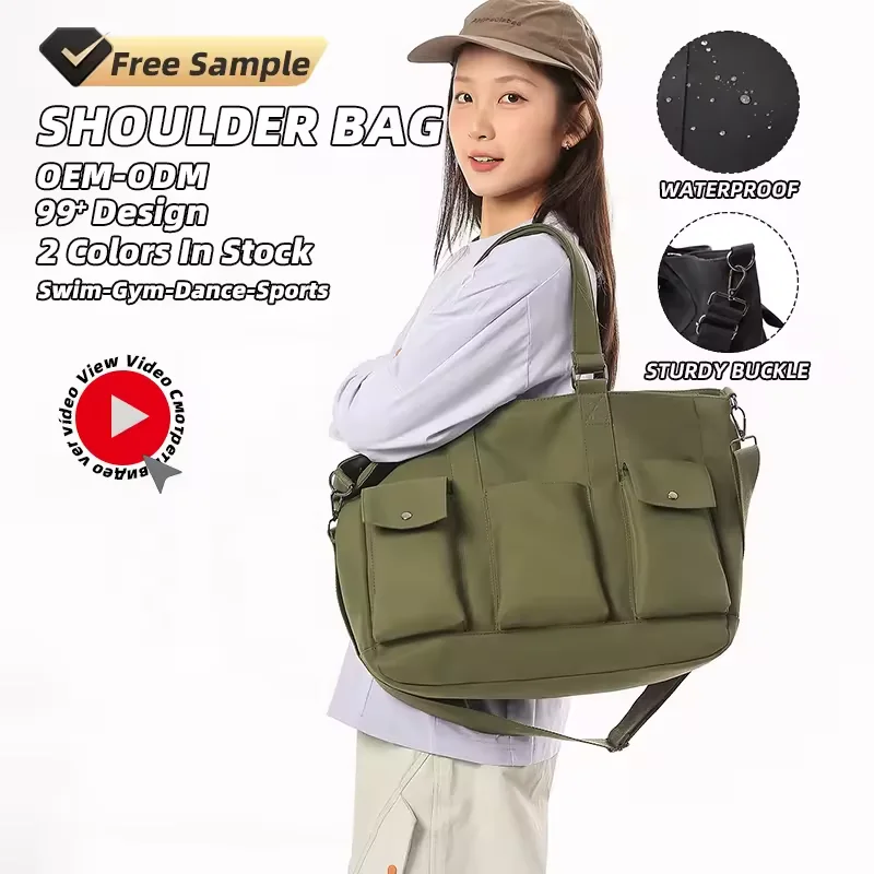 17L Oxford Messenger and Crossbody Bag with Zip Closure product reference image