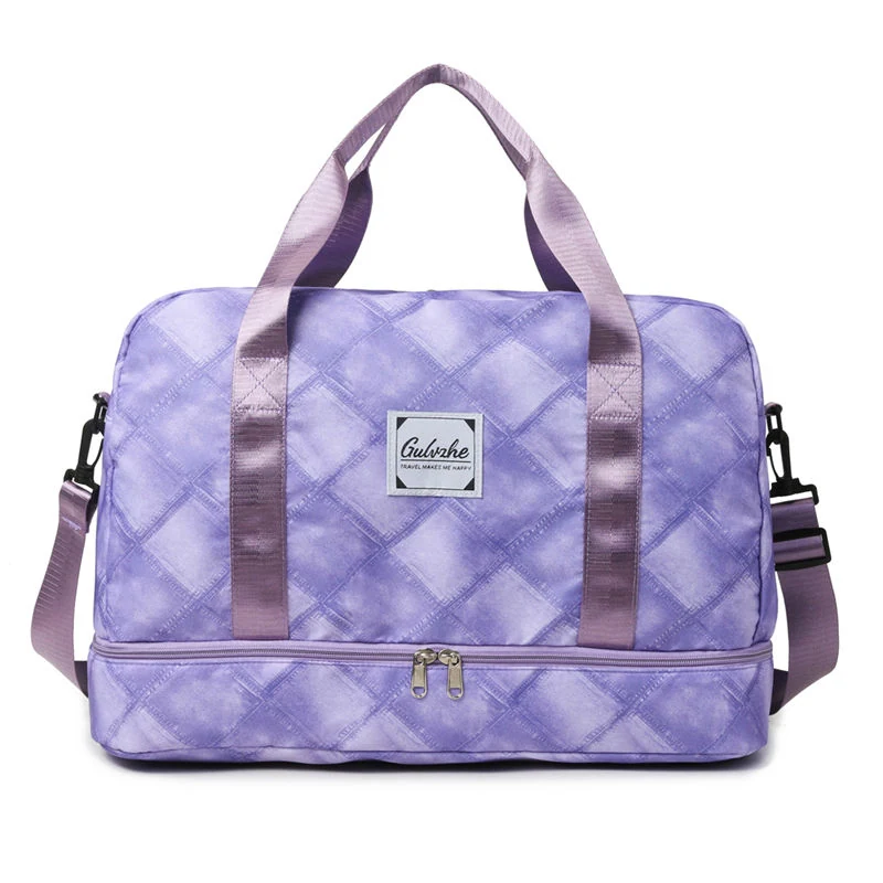Oxford Overnight Duffel with Separate Shoe Storage Purple color SKU reference