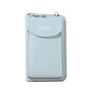 PU Travel Phone Wallet with Multi-Compartment Storage Sky blue color SKU reference