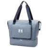 Foldable Oxford Travel Duffel with Shoe Compartment Blue color SKU reference