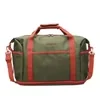 Expandable Polyester Travel Duffel with Magnetic Snap Army Green color SKU reference