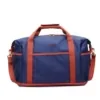 Expandable Polyester Travel Duffel with Magnetic Snap Navy color SKU reference