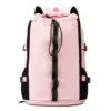 26L Oxford Racket Backpack with Three-Way Carry and Shoe Compartment Pink color SKU reference