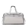 Oxford Travel Duffel with Shoe Compartment and Front Pocket Gray color SKU reference