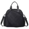 22 L Quilted Racket Sports Tote with Adjustable Strap Black color SKU reference