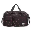 Oxford Travel Duffel with Front Pocket and Shoe Compartment Black color SKU reference