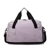 Expandable Oxford Weekender Duffel with Adjustable Strap Purple color SKU reference