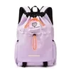 16 L Drawstring Racket Backpack with Custom Embroidery Purple color SKU reference