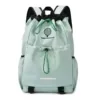 16 L Drawstring Racket Backpack with Custom Embroidery Green color SKU reference