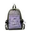 Lightweight Oxford Backpack with Magnetic Snap and Side Pocket Purple color SKU reference