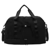 Oxford Travel Duffel with Shoe Compartment and Trolley Sleeve Black color SKU reference
