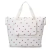 Expandable Fruit-Print Travel Duffel with Wet/Dry Pocket White color SKU reference