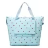 Expandable Fruit-Print Travel Duffel with Wet/Dry Pocket Blue color SKU reference