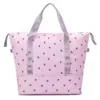 Expandable Fruit-Print Oxford Travel Duffel Purple color SKU reference
