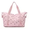 Expandable Fruit-Print Oxford Travel Duffel Pink color SKU reference