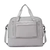 Expandable Oxford Travel Duffel with Wet/Dry and Shoe Storage Gray color SKU reference