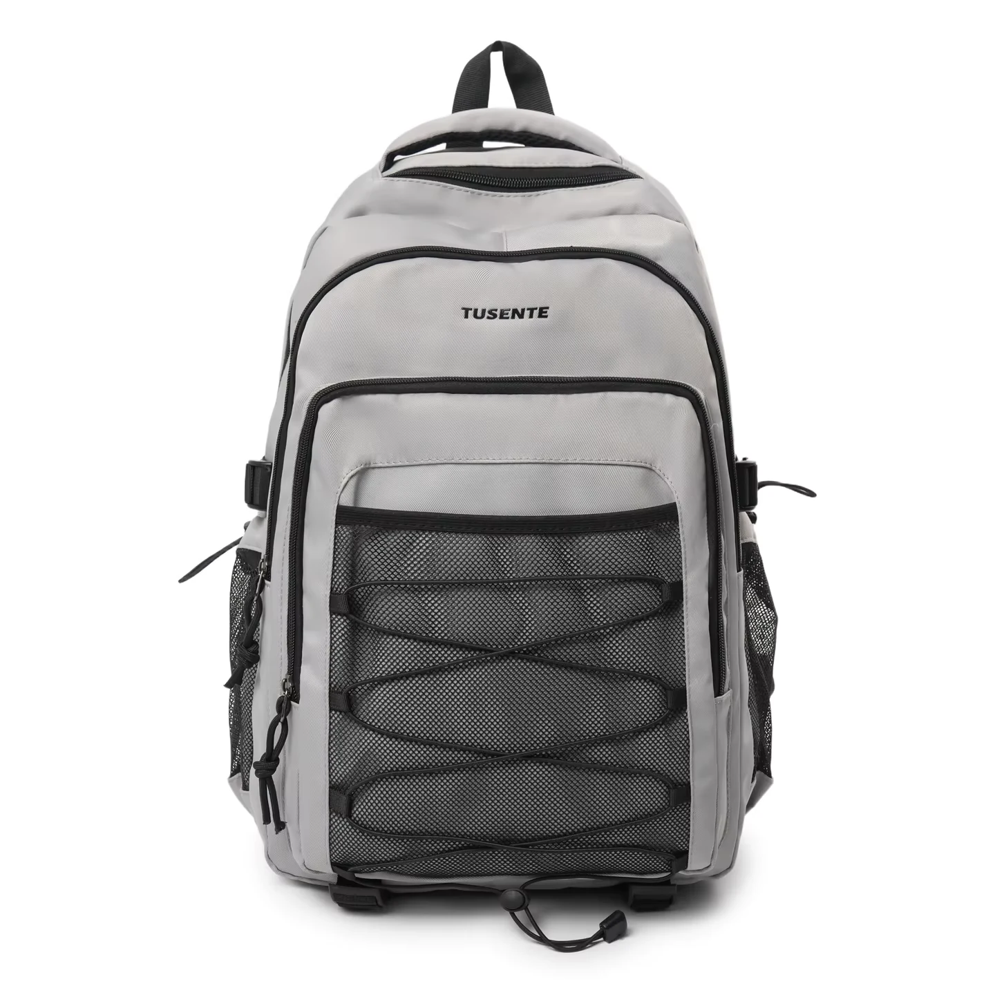 27L Sports Backpack with Front Bungee & Trolley Strap Gray color SKU reference