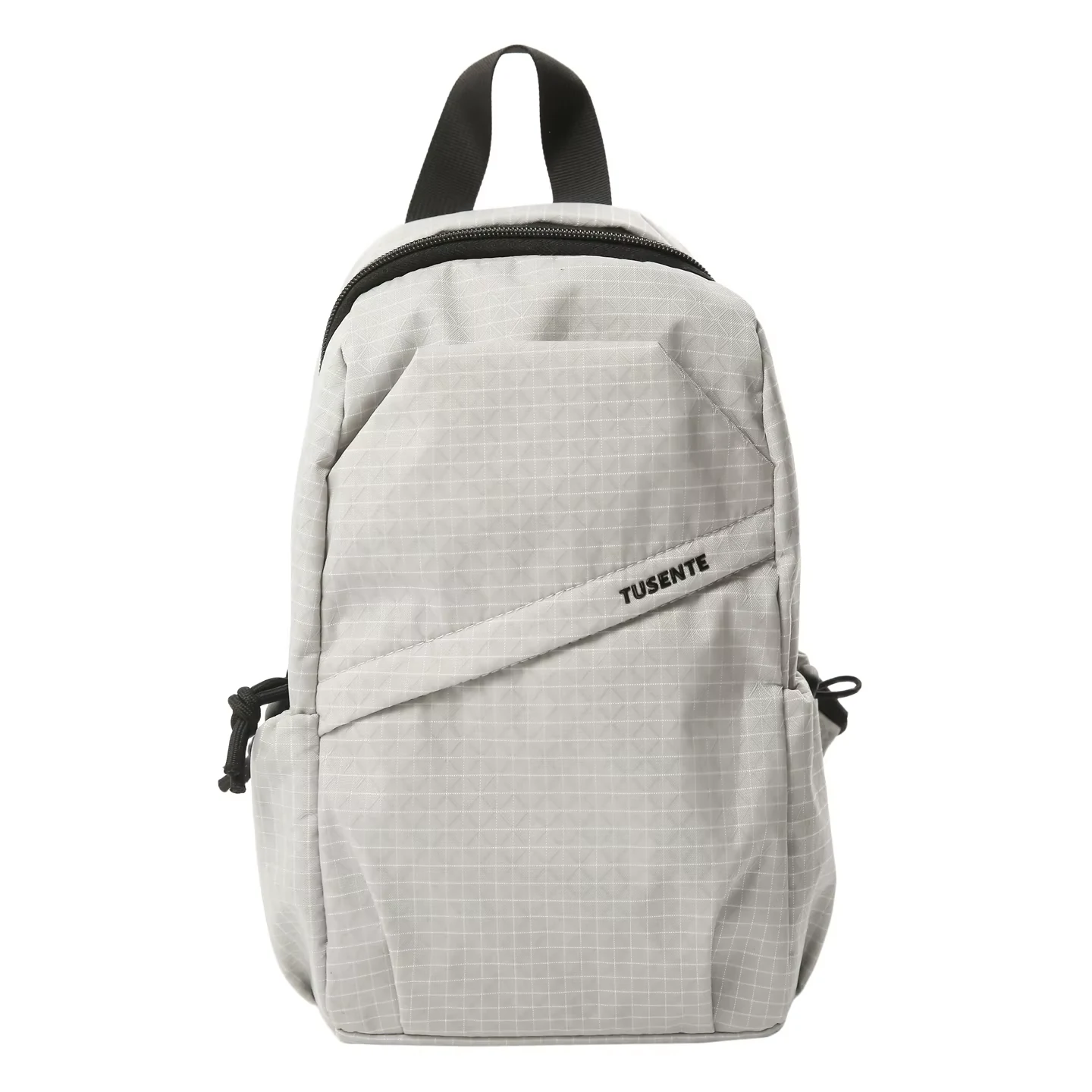 7L Expandable Nylon Sling Backpack with Utility Pockets Gray color SKU reference