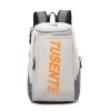 30L Oxford Racket Sports Backpack with Shoe Compartment Gray color SKU reference