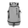 25L Nylon Sports Backpack with Racket Strap and Shoe Storage Gray color SKU reference