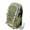 18L Nylon Gym and Travel Backpack with Shoe Compartment Green color SKU reference