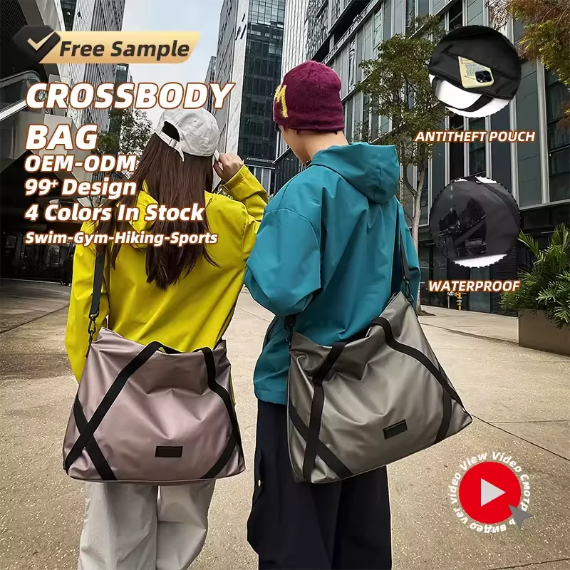 18L PU Crossbody Travel Bag with Security Pocket product reference image