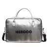 PU Travel Shoulder and Crossbody Bag with Adjustable Strap Silver color SKU reference
