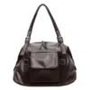 13L PU Shoulder Bag with Adjustable Strap and Back Pocket Coffee brown color SKU reference