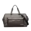 Polyester Travel Tote with Side Storage Pocket Gray color SKU reference