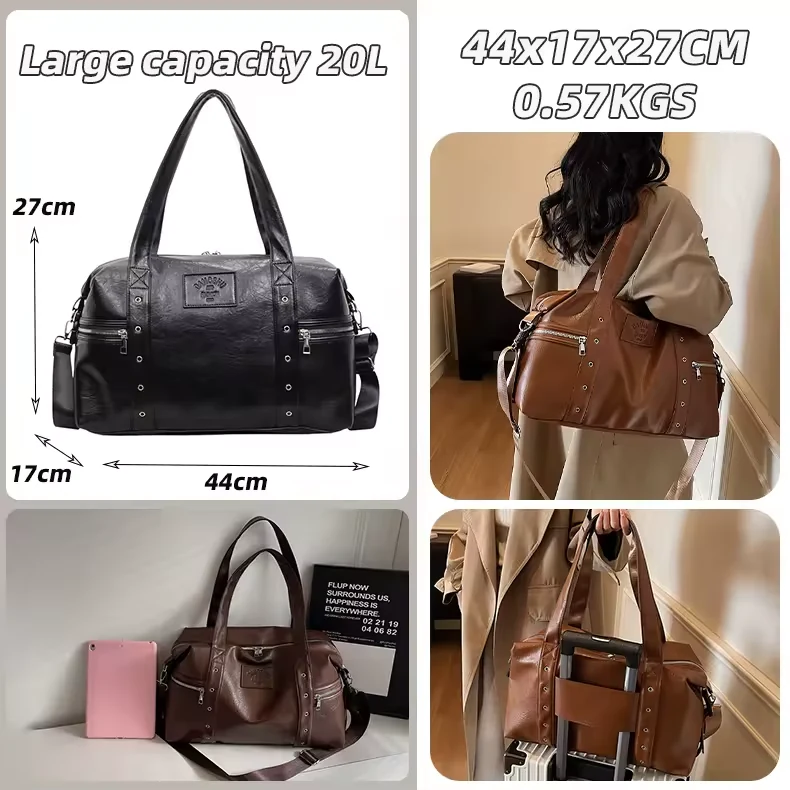 20L PU Weekender Tote with Adjustable Strap product reference image