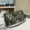 Camouflage Oxford Travel Duffel with Adjustable Strap Army green color SKU reference