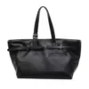 PU Laptop Tote for Business and Travel Black color SKU reference