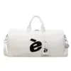 PU Travel Duffel with Pendant Detail and Adjustable Strap White color SKU reference