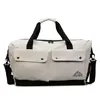 Polyester Weekender with Shoe Compartment and Trolley Compatibility White color SKU reference