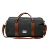 Canvas Travel Weekender Duffel with Adjustable Strap Black color SKU reference