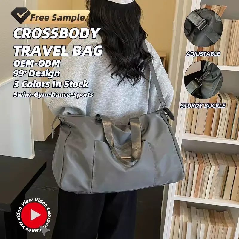 36L Polyester Weekender with Metal-Buckle Detail product reference image