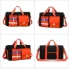 Contrast-Color Travel Duffel with Shoe Compartment Black color SKU reference