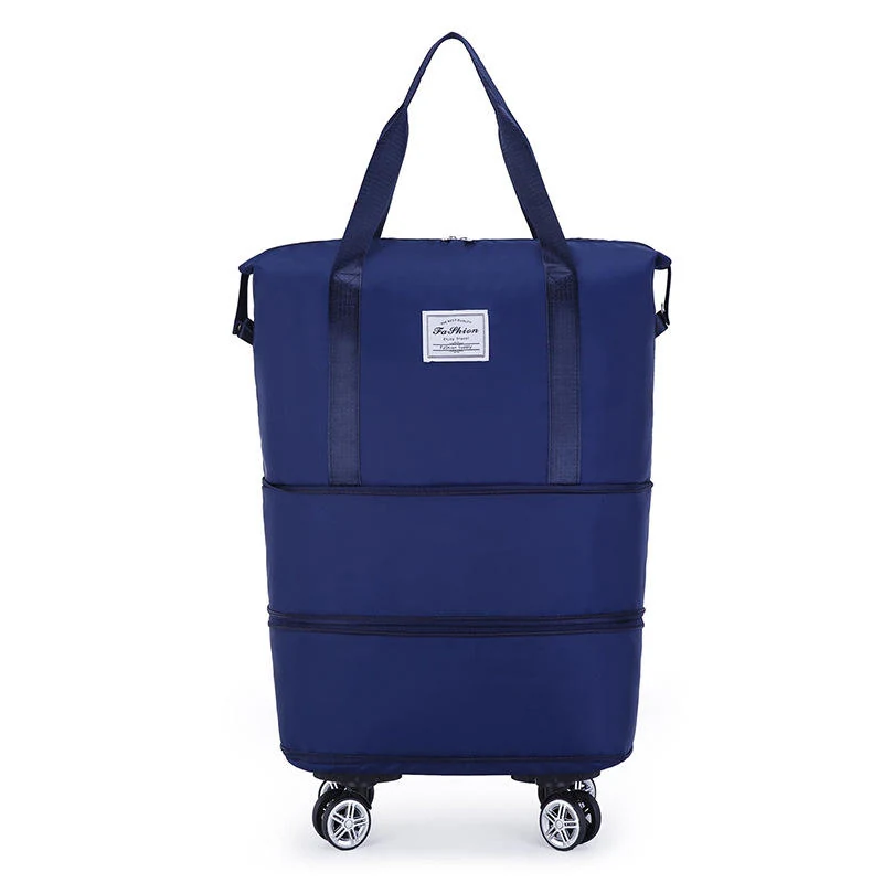 Expandable Oxford Travel Duffel with Modular Carry Options Navy color SKU reference