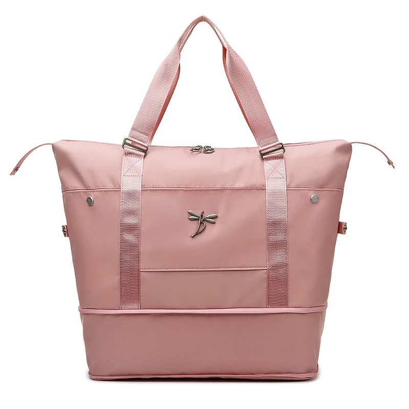 Expandable Dry/Wet Overnight & Gym Duffel Pink color SKU reference