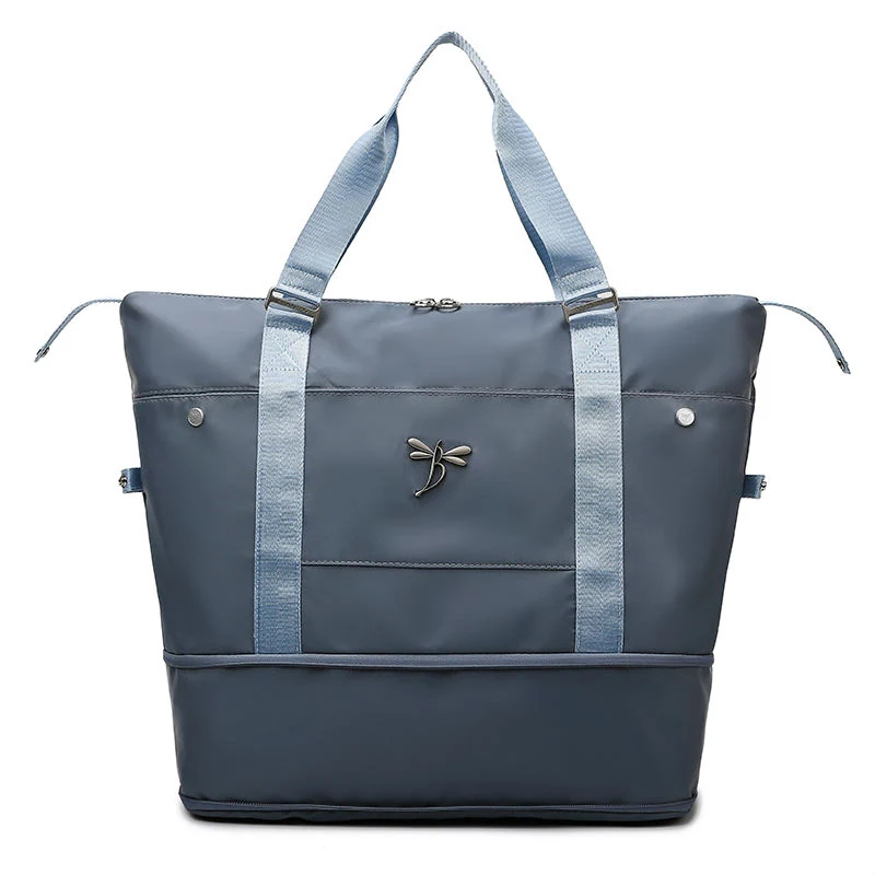 Expandable Dry/Wet Overnight & Gym Duffel Blue color SKU reference