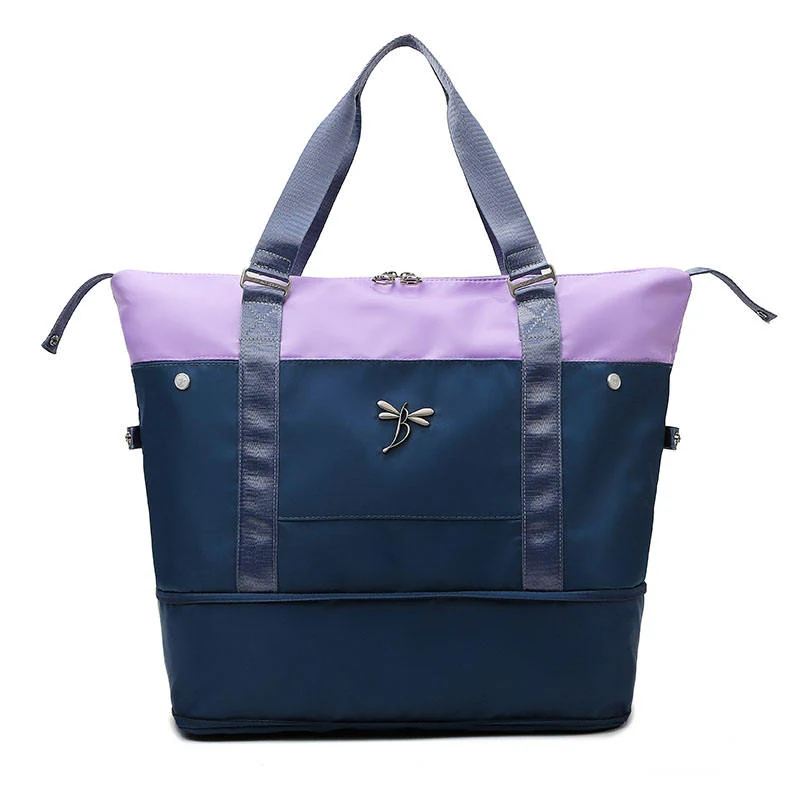 Expandable Dry/Wet Overnight & Gym Duffel Blue 3 color SKU reference
