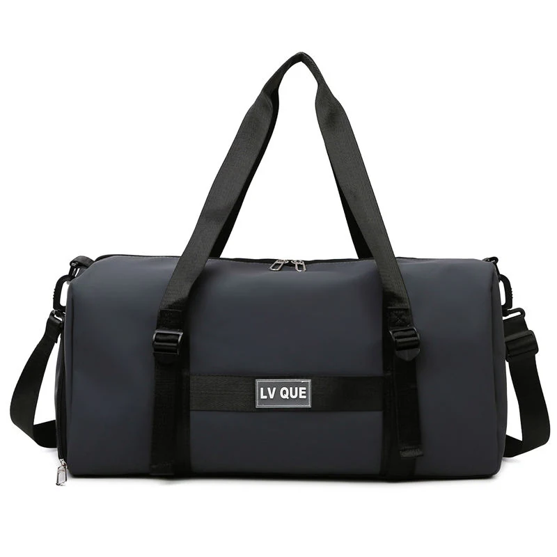 PU Gym Duffel with Dry/Wet and Shoe Compartments Gray color SKU reference