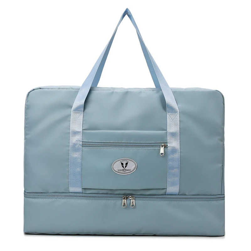 Large Oxford Weekender Duffel with Independent Shoe Pocket Light blue color SKU reference