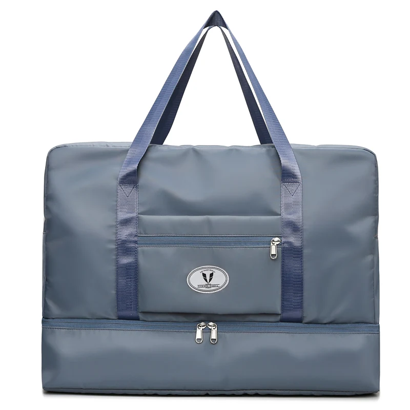 Large Oxford Weekender Duffel with Independent Shoe Pocket Purple color SKU reference
